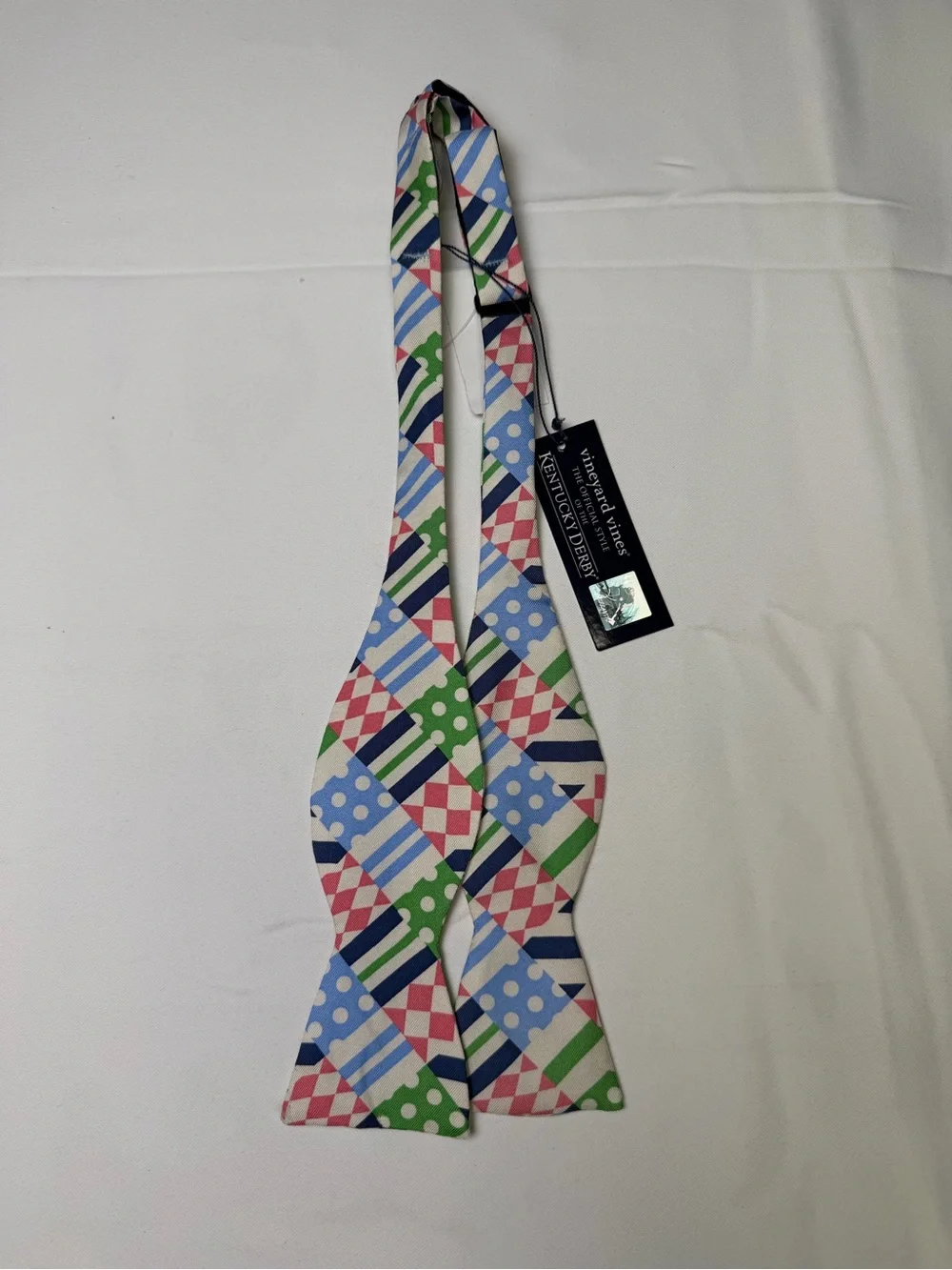 Vineyard Vines Multicolor Patterned Kentucky Derby Styled Bow Tie